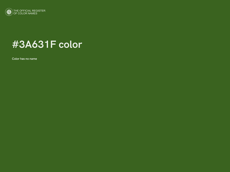 #3A631F color image