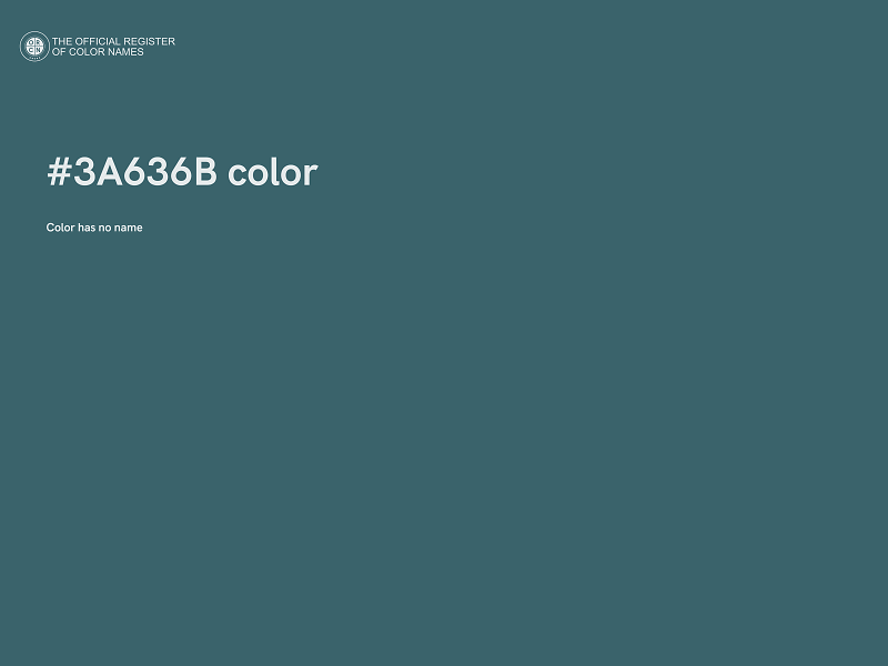 #3A636B color image