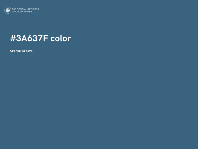 #3A637F color image