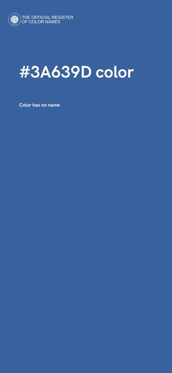 #3A639D color image