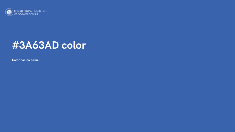 #3A63AD color image