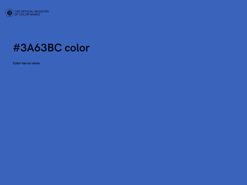 #3A63BC color image