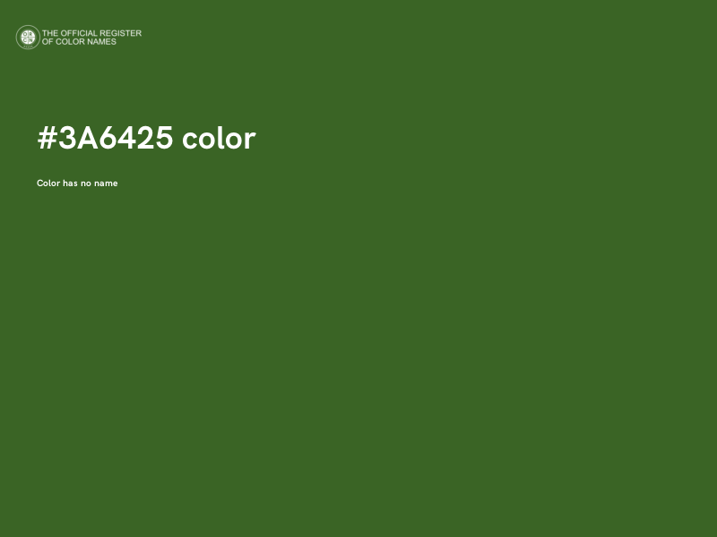#3A6425 color image