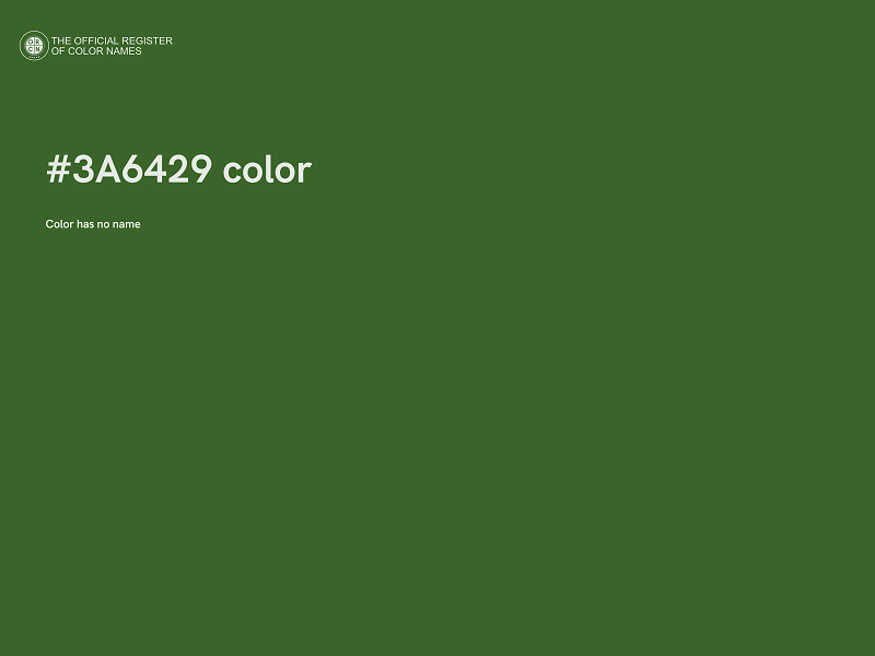 #3A6429 color image