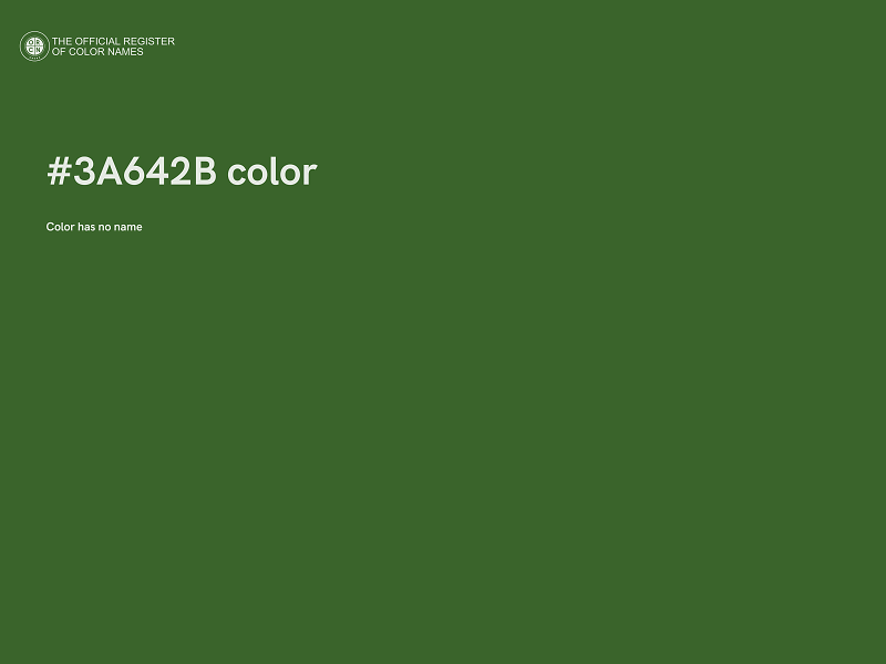 #3A642B color image