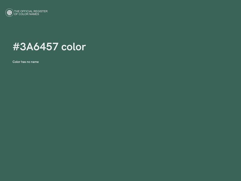 #3A6457 color image