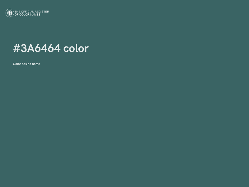 #3A6464 color image