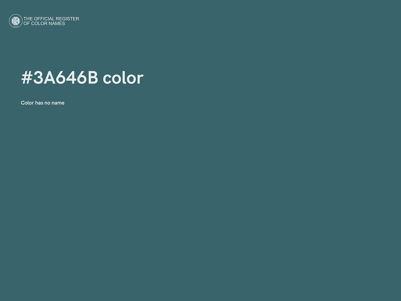 #3A646B color image