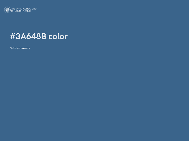 #3A648B color image