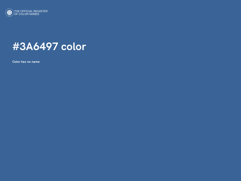 #3A6497 color image