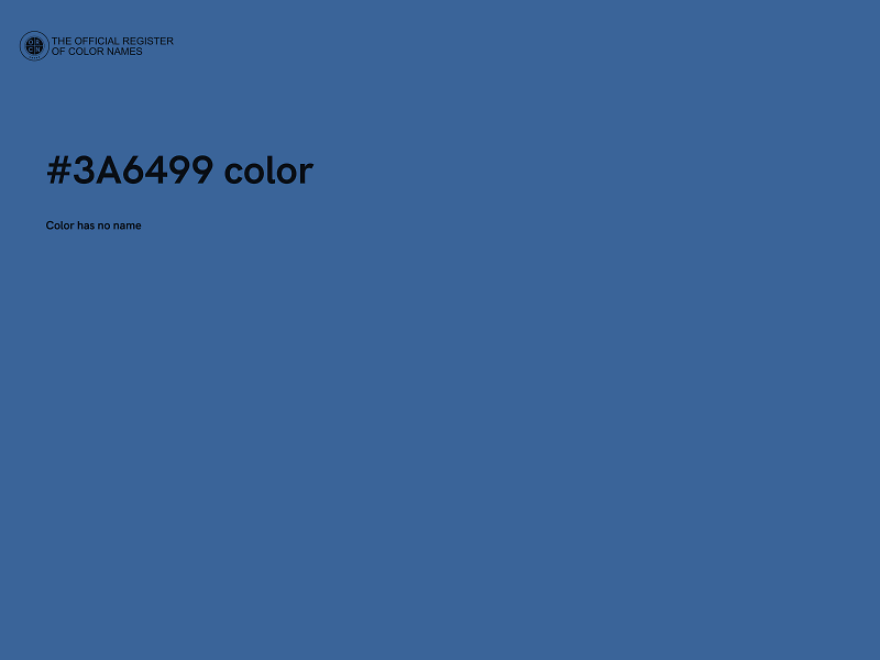 #3A6499 color image