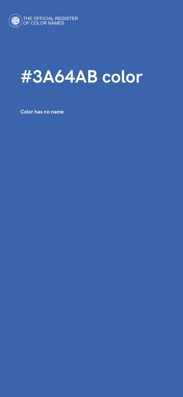 #3A64AB color image