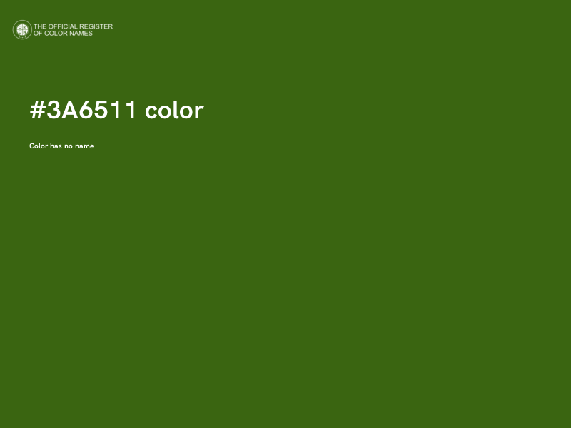 #3A6511 color image