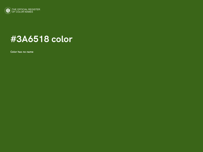 #3A6518 color image