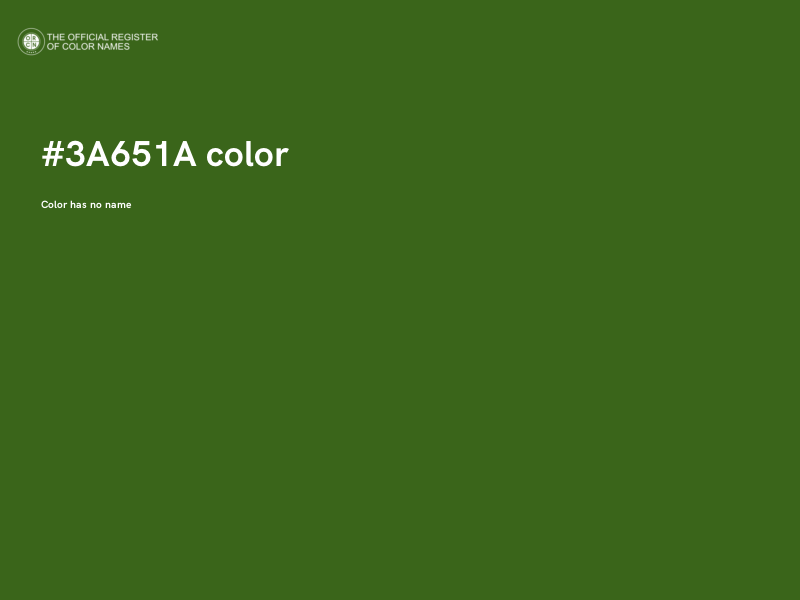 #3A651A color image