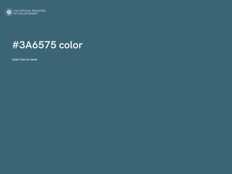 #3A6575 color image