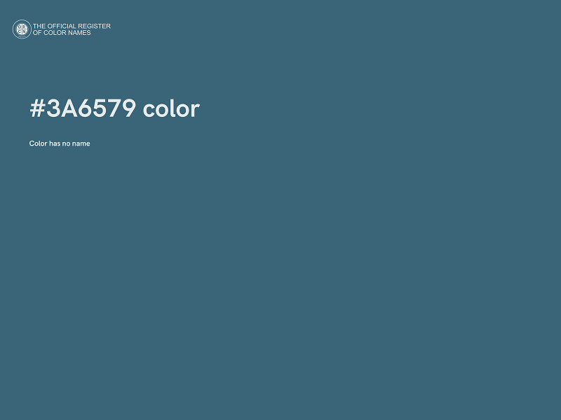#3A6579 color image