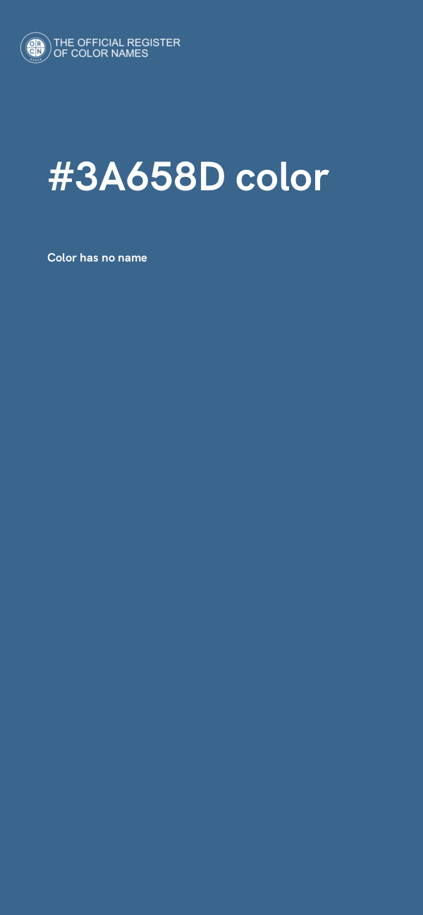 #3A658D color image