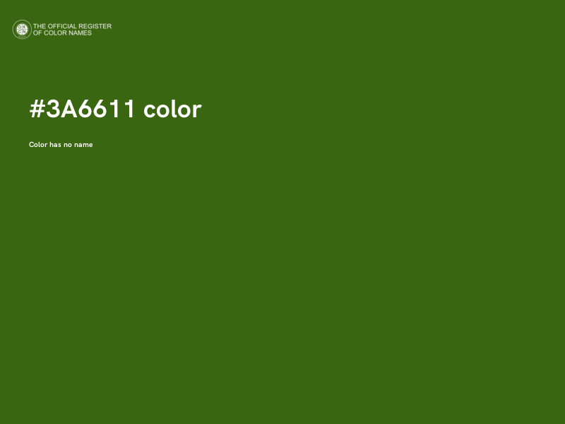 #3A6611 color image