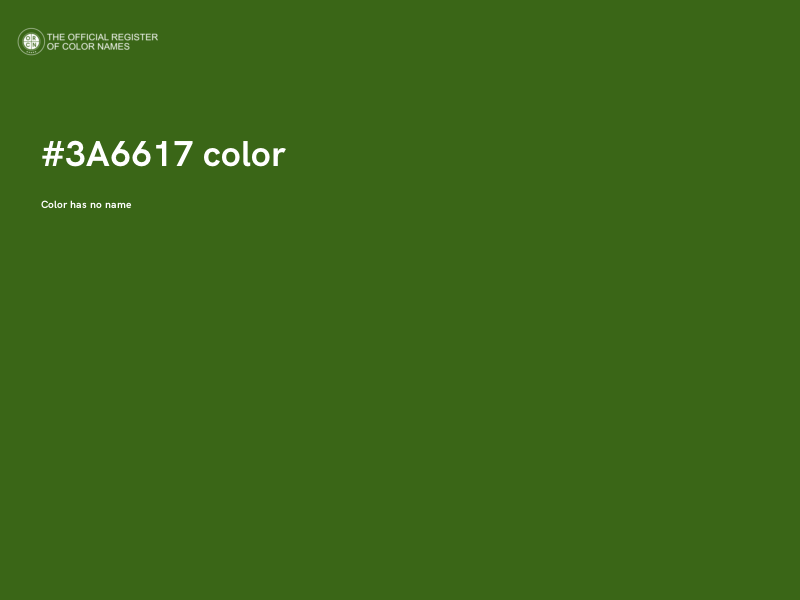 #3A6617 color image