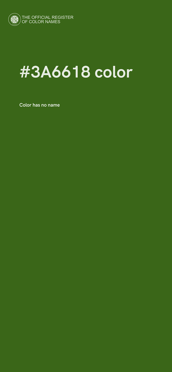 #3A6618 color image