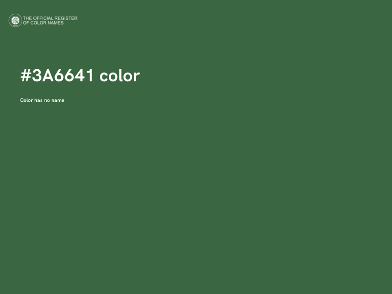 #3A6641 color image