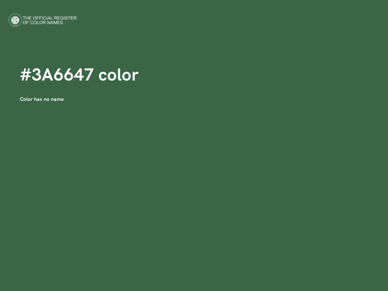#3A6647 color image