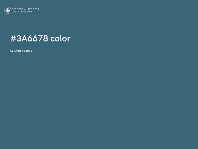 #3A6678 color image