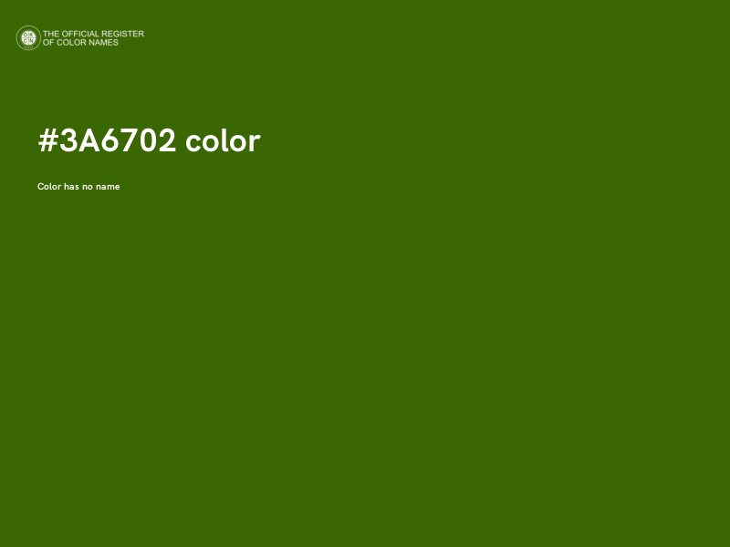 #3A6702 color image