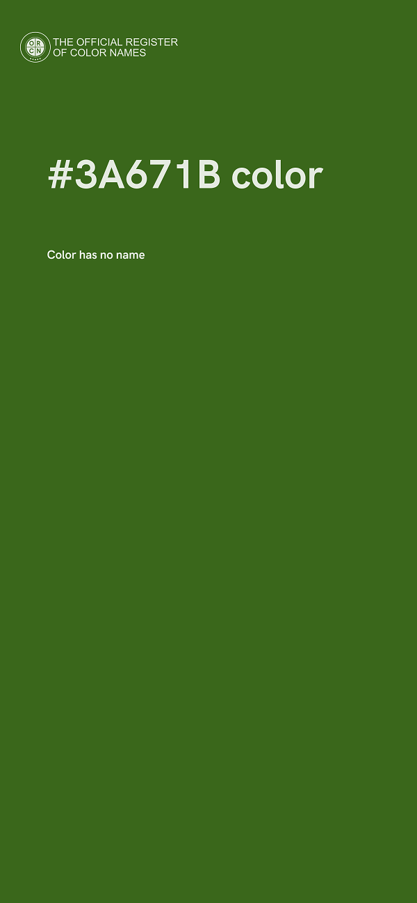 #3A671B color image