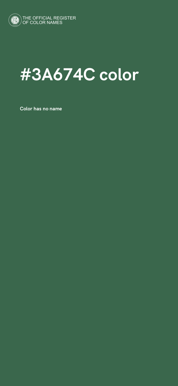 #3A674C color image