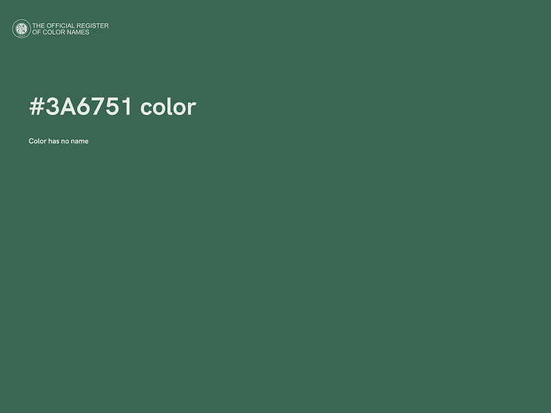 #3A6751 color image