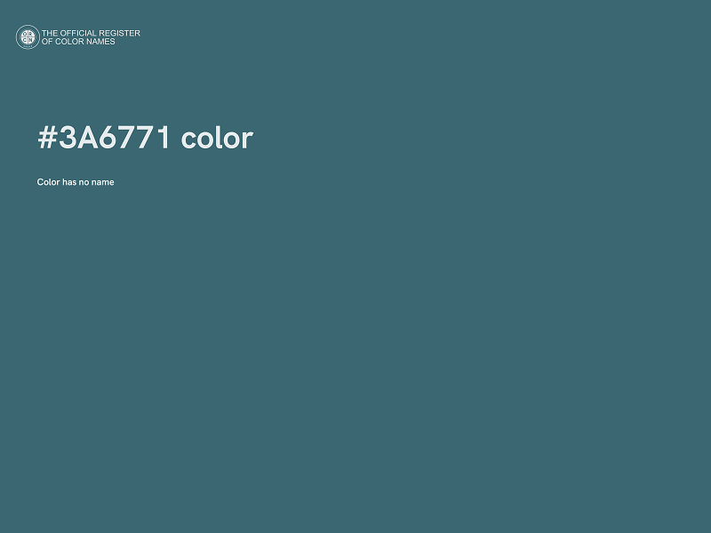 #3A6771 color image