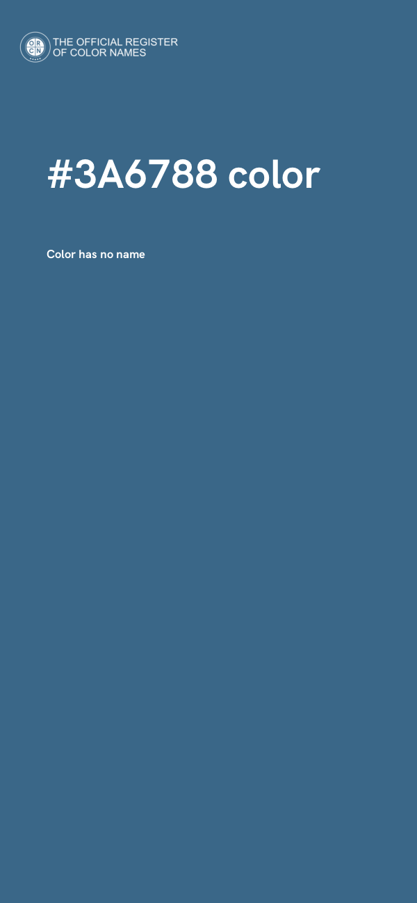#3A6788 color image