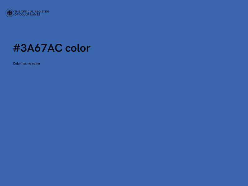 #3A67AC color image