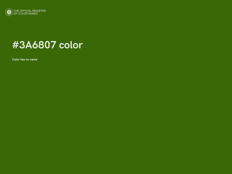 #3A6807 color image