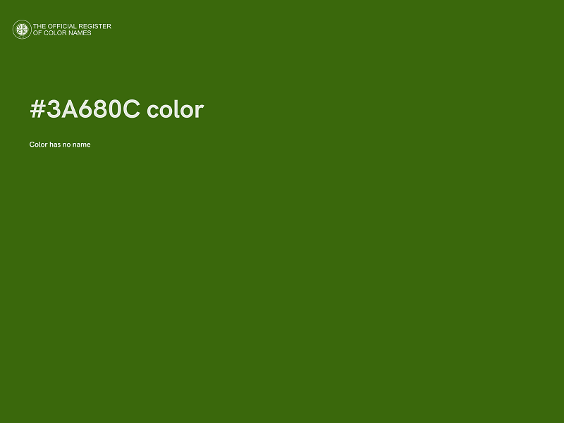 #3A680C color image