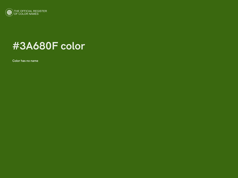 #3A680F color image