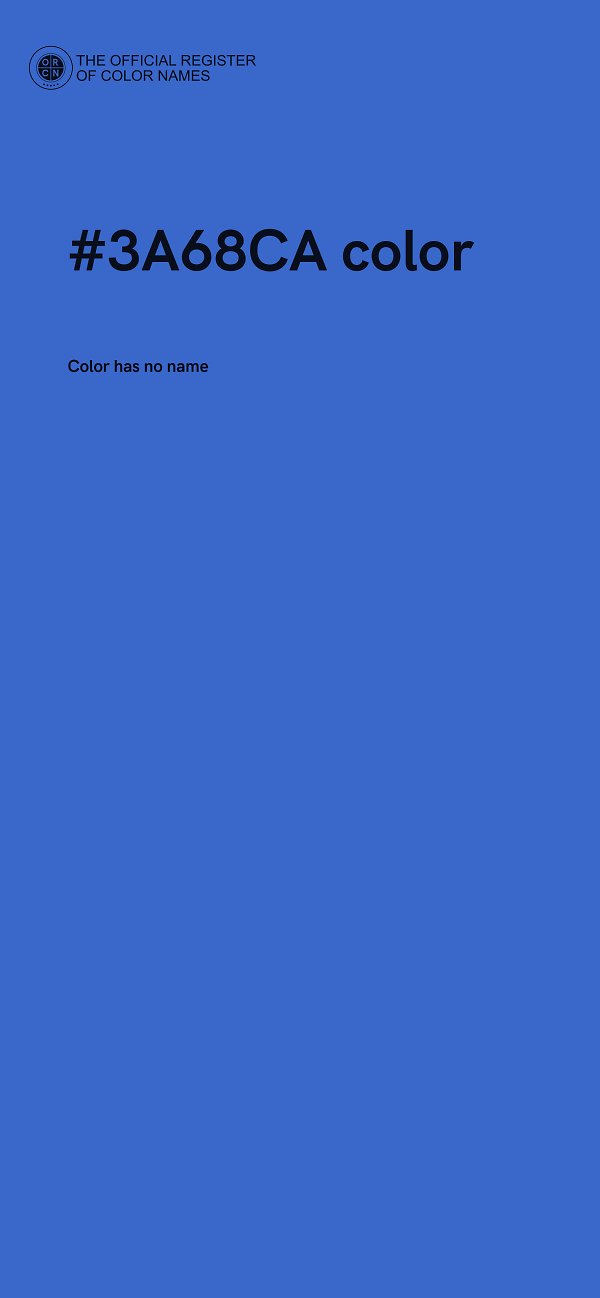 #3A68CA color image