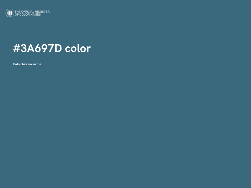 #3A697D color image