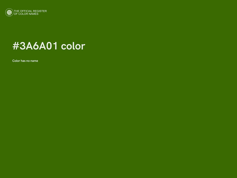 #3A6A01 color image