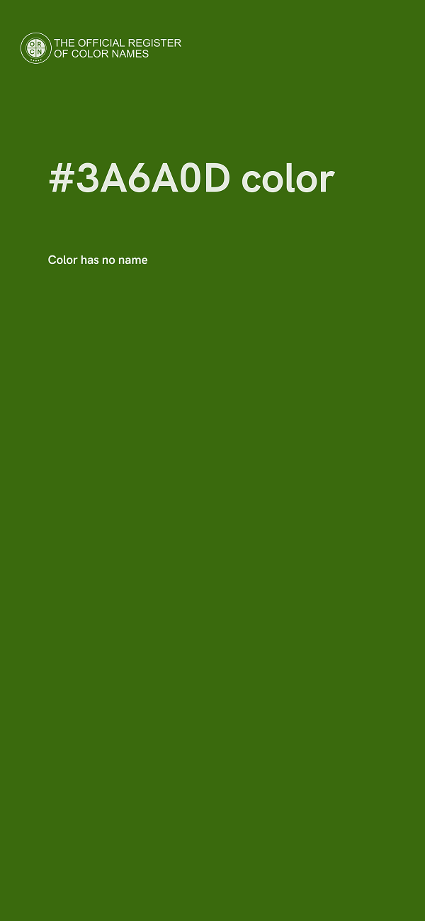 #3A6A0D color image