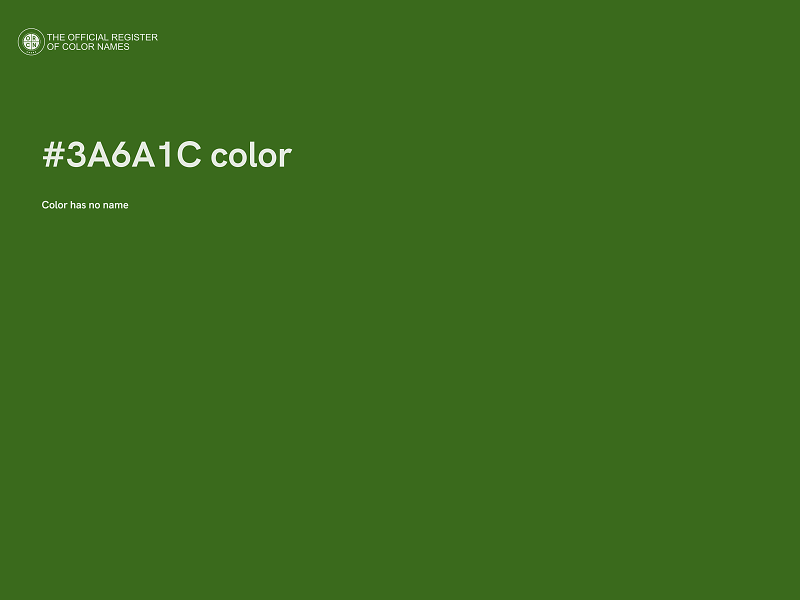 #3A6A1C color image