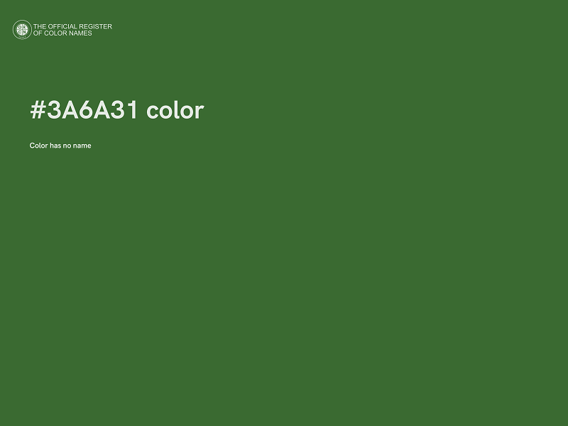 #3A6A31 color image