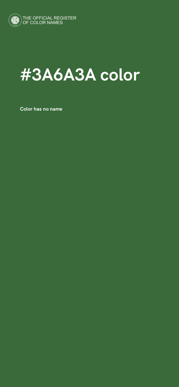 #3A6A3A color image
