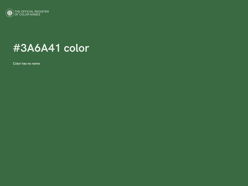 #3A6A41 color image