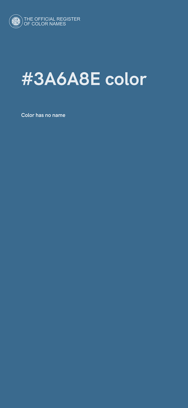 #3A6A8E color image