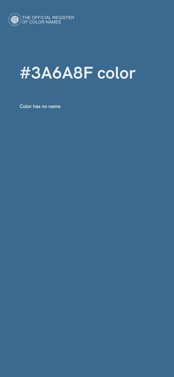 #3A6A8F color image