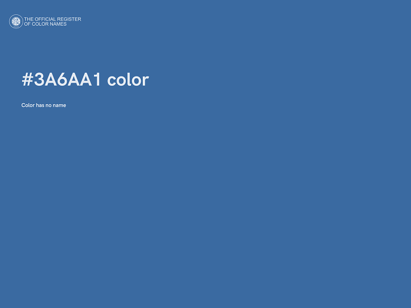 #3A6AA1 color image