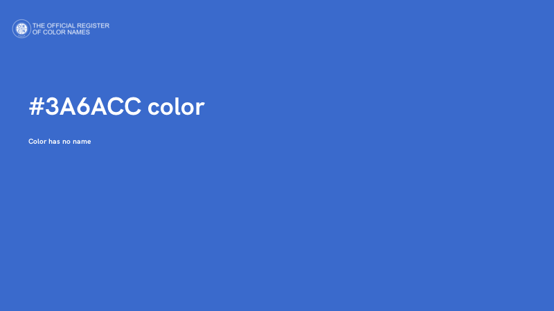 #3A6ACC color image